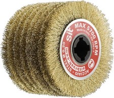 SPAZZOLA ACCIAIO OTTONATO Ø