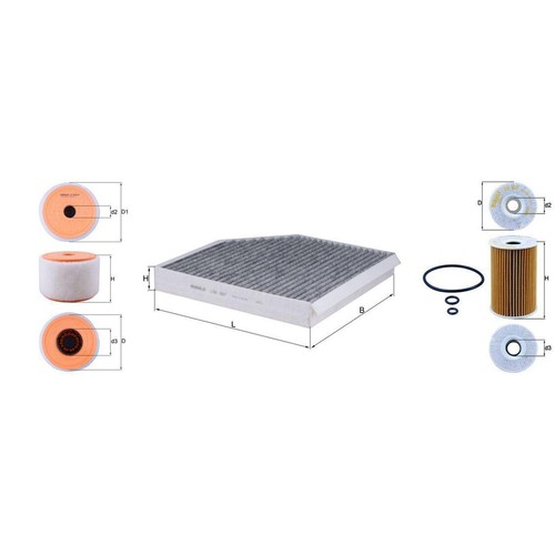 Set filtri knecht - di, adatto