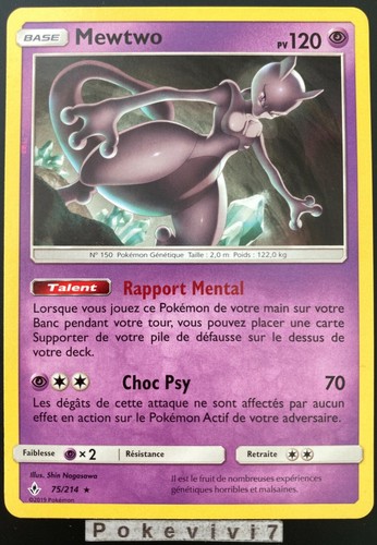 Carte pokemon mewtwo 214 - pokemon,