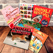 Lotto 6 libri per bambini POP UP animali bosco fiabe musica macchine