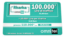 Scheda Telefonica Omnitel - 100.000 lire