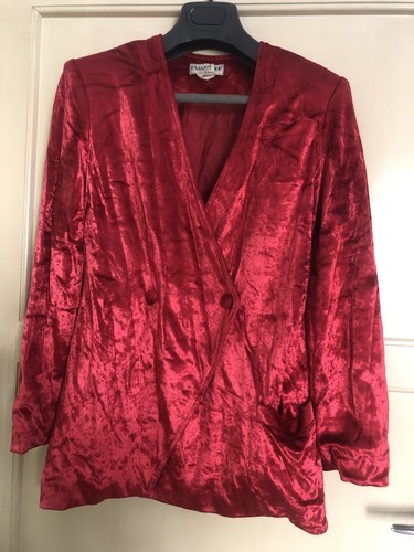 Giacca velluto rosso donna - velluto,