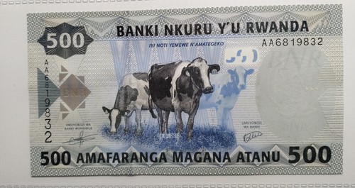 Banconote mondiali rwanda - rwanda, 500