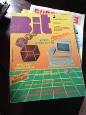 BIT RIVISTA PERSONAL COMPUTER RETRO GAMING ACCESSORI VINTAGE ATARI N°65 1985 