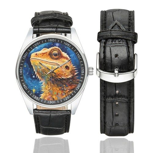 Orologio drago barbuto notte - drago,