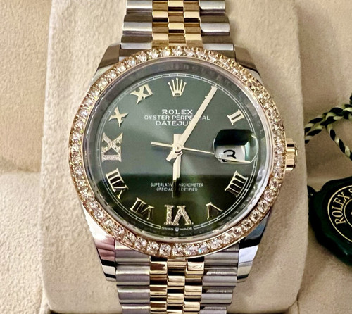 Rolex datejust acciaio - 36, acciaio/oro