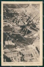 Roma Città Veduta dal Dirigibile Castel Sant'Angelo San Pietro cartolina MX1929