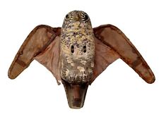 *HH* Antico Richiamo Caccia Esca Gufo Civetta Statua Gufetto '900 Statue Owl