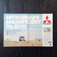 1984 Mitsubishi Pajero Paris-Dakar - Original AD Advertising Pubblicità Vintage