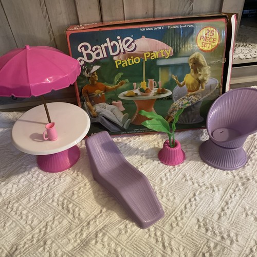 Barbie patio party playset - party,