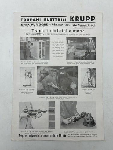 Trapani elettrici krupp - krupp., ditta