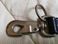 PORTACHIAVI HARLEY DAVIDSON ANNI '80 USATO VERA PELLE + METALLO - 16,5 CM 