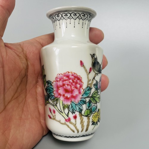 Vaso porcellana rosr famiglia - vaso,