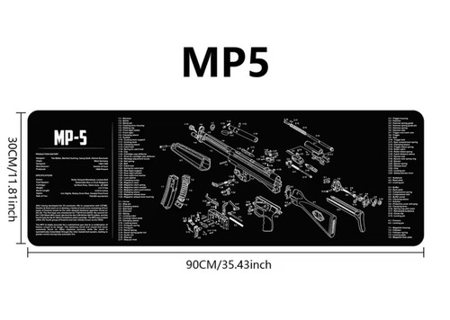 Tappetino mp5 per pulizia - tappetino,