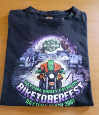 T-shirt Harley Davidson Frankenstein Daytona Bikertoberfest  2XL vintage 2001