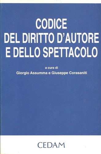 Codice del diritto autore - codice, d