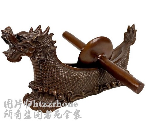 Drago cinese barca - , ottone
