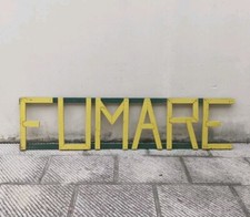 grande Insegna Vintage in Legno Verniciato Parte Di vecchio Cartello Industriale