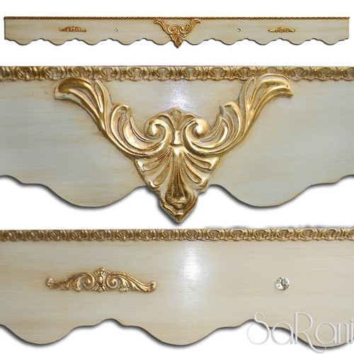Mantovana elegante legno - mantovana, in