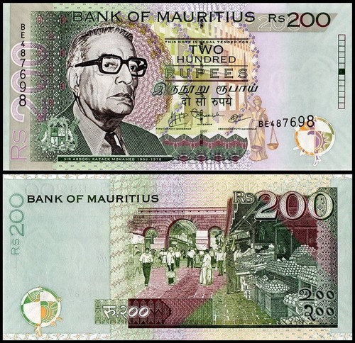 Mauritius 200 rupie - ,, 2007