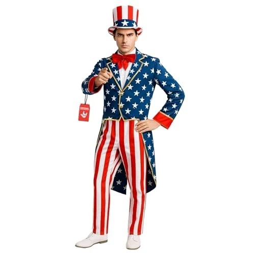 Costume zio sam adulto - costume,