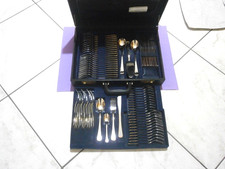 SET SERVIZIO POSATE DA TAVOLA +TORTA DESSERT  ZANETTI ACCIAIO INOX 18/10 VINTAGE