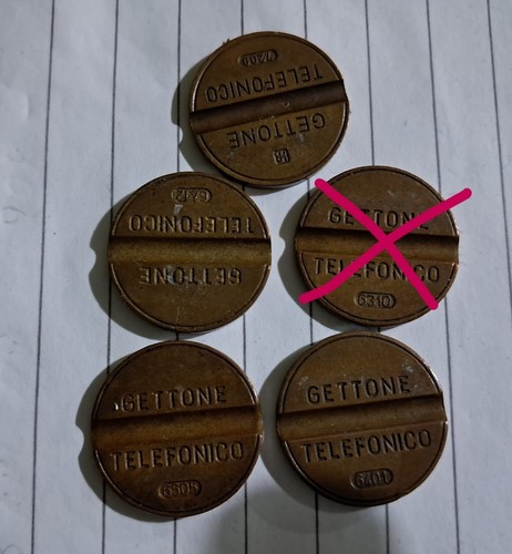 Gettoni telefonici rari anni - telefonici,