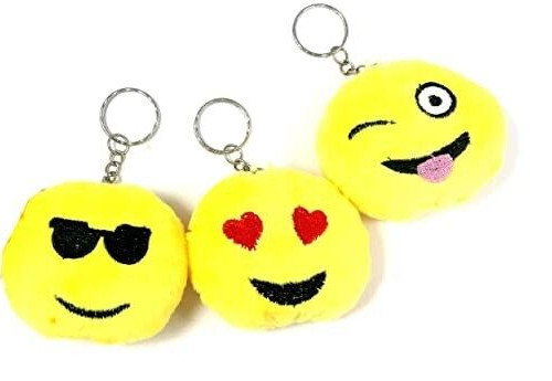 Emoji key ring - emoji, ring,soft