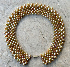COLLANA/COLLETTO PERLE VINTAGE ORIGINALE 1970ca