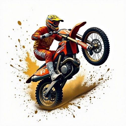 Moto commestibile motocross