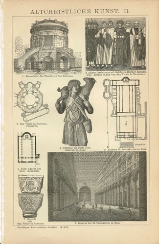 Tavola arte cristiana antica - cristiana,