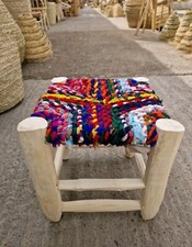 Sgabello in legno marocchino