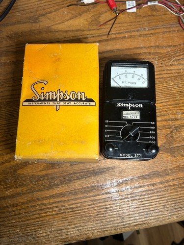 Voltmetro simpson 377 - voltmetro,