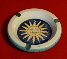 🟡  POSACENERE PORTACENERE ASHTRAY DIPINTO A MANO EPOCA 900-A-106-