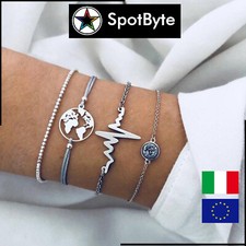 Set di 4 Bracciali Donna Color