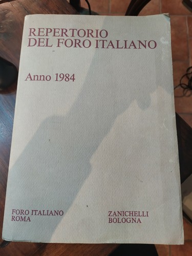 Repertorio del foro - foro, italiano