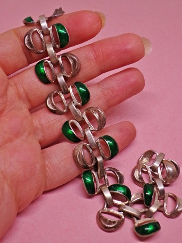 Argento 800 bracciale - anni, 70