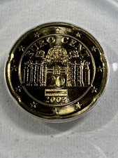 2002 Austria 20 Cents Graded