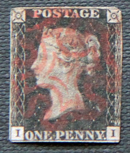 1840 penny black - qv,