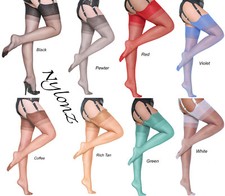 Nylonz calze con tacco - -,