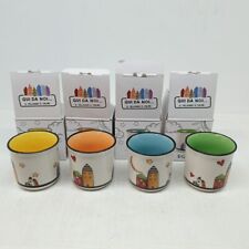 EGAN COOP SET BICCHIERINI TAZZINE  CAFFÈ  IL VILLAGGIO A COLORI 2023 