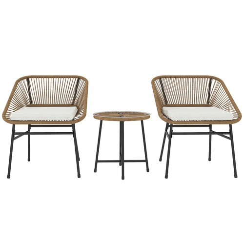 Outsunny set giardino 3pz - set,