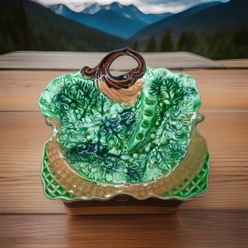 Vintage marked ornate green - marked,