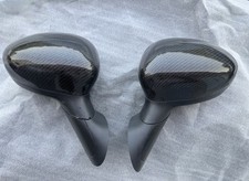 Specchietti retrovisori Dx E Sx Per Fiat 500,con Calotte Nere Opache