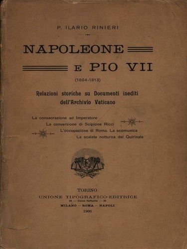 Napoleone pio vii prima - pio,