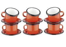 Set 6 Tazzine Caffè Smaltate