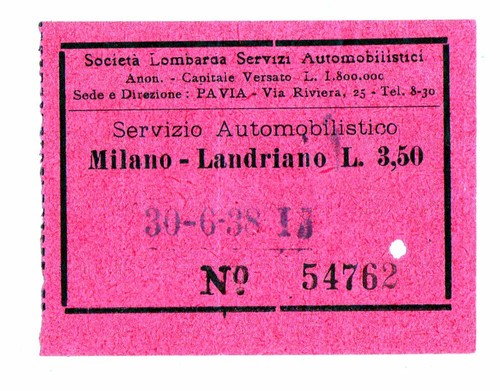 Biglietto ticket societa - biglietto, societa'