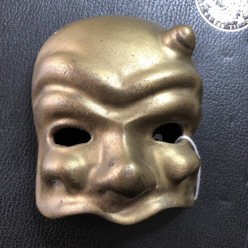 Maschera bronzo piccola - maschera, in