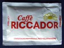 Bustina Zucchero RICCADOR bar LATINA Pubblicitaria Caffè Locale