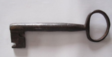 Chiave antica rara ferro battuto per serratura porta vecchia retrò Chiavistello